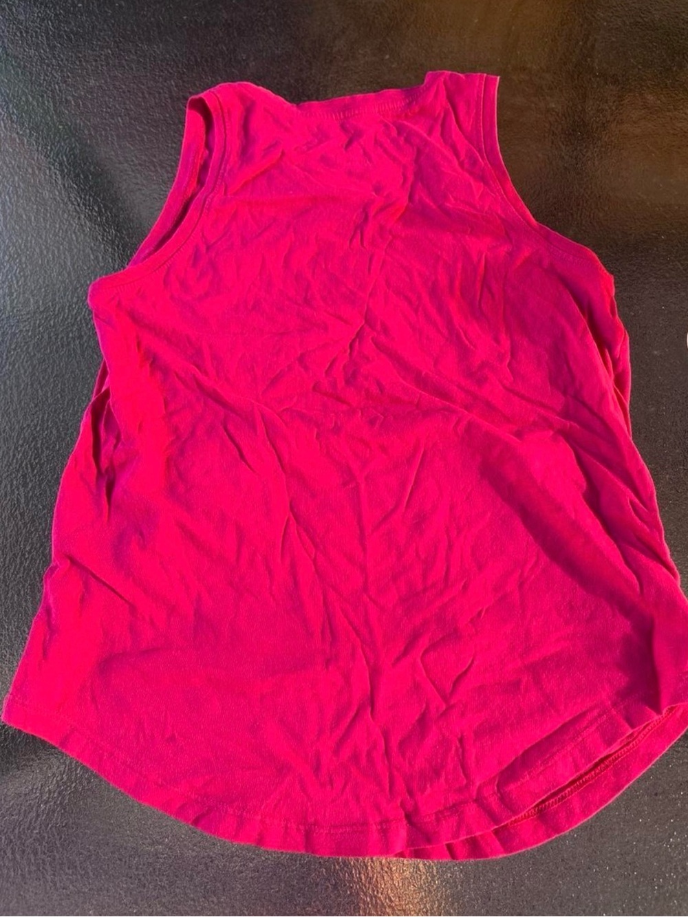 Nike Women's Hot Pink Athletic Tank with White Swoosh - Picture 3 of 3